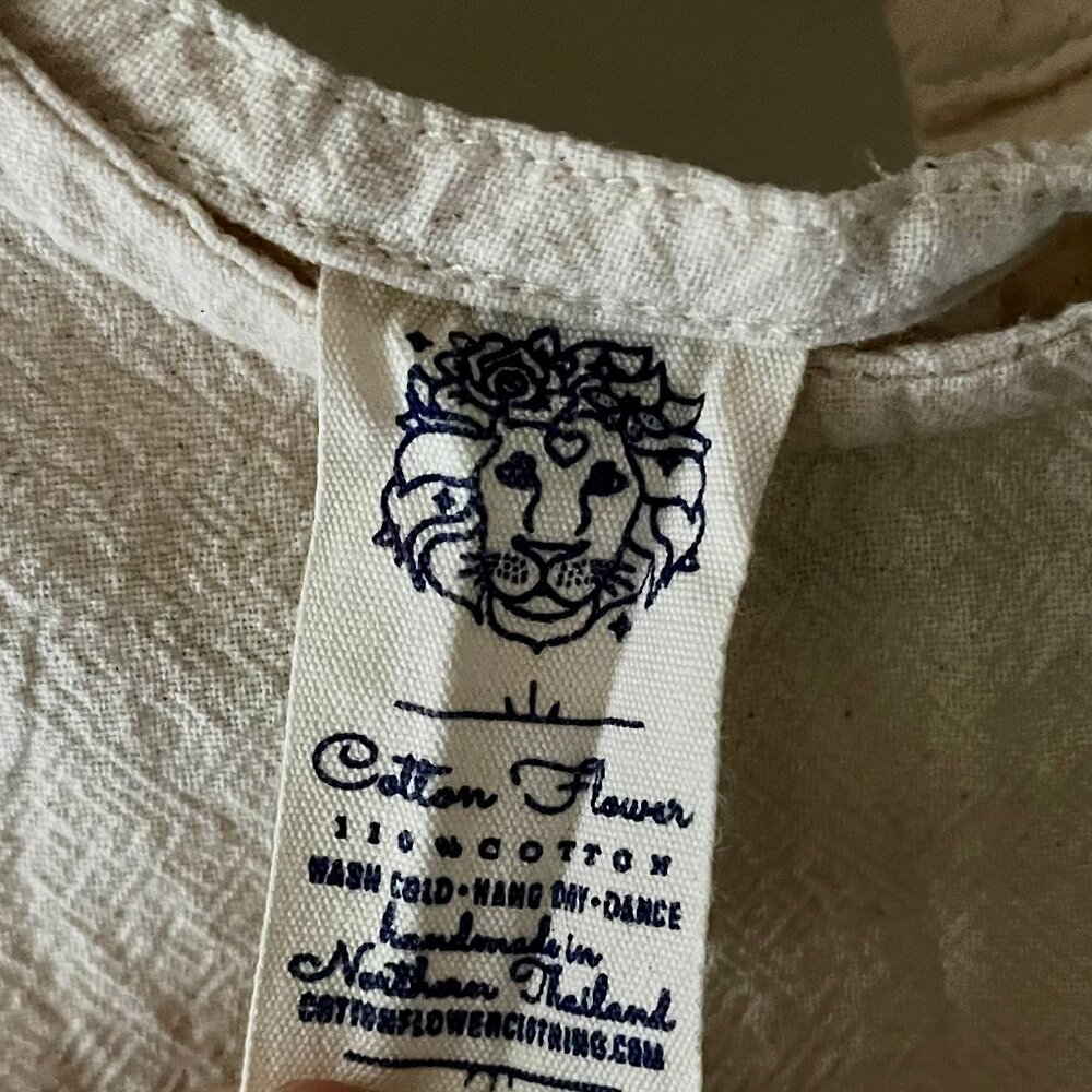 Cotton Flower Clothing Tara Top - Natural/Cream | NWOT - Picture 3 of 3